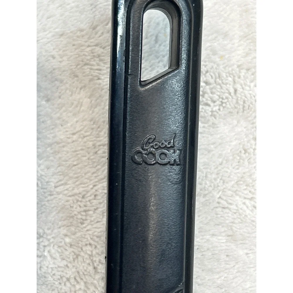 Vtg Good Cook Spatula Black Handle Slotted Stainless Steel Turner 2pc Utensils